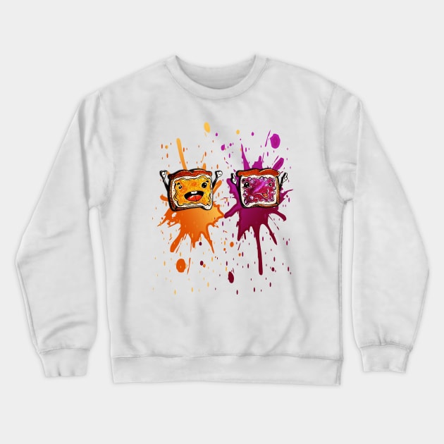 Peanut Butter Jelly Time Crewneck Sweatshirt by Levys Artistry